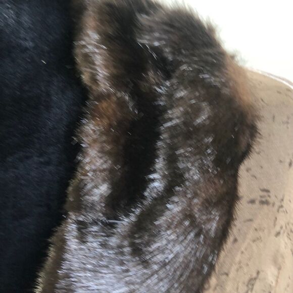 Vintage Velvet, Silk & Faux Fur Duster Robe cape coat cover - Picture 6 of 8